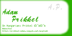 adam prikkel business card